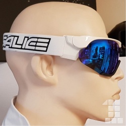 lyžařské brýle SALICE běžecké 807RW white/RW blue