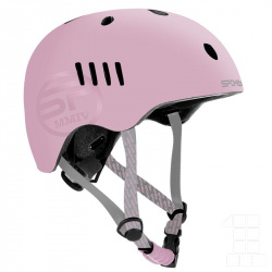 Spokey PUMPTRACK Juniorská cyklistická BMX přilba IN MOLD, 48 58 cm, růžová