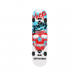 Spokey SKALLE Skateboard 78,7 x 20 cm, ABEC7, bílo modrý