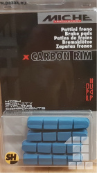 brzdový špalek MICHE X-Carbonio SH 4 ks modrý