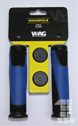 gripy WAG double D černo/modré 125mm