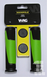 gripy WAG double D černo/zelené 125mm