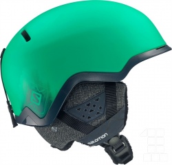 lyžařská helma Salomon Hacker custom AIR green/blue L 14/15