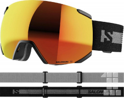 lyžařské brýle Salomon Radium ML black/uni mid red 22/23