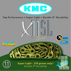 řetěz KMC X-11 SL gold superlight 118 článků