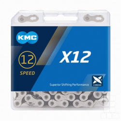 řetěz KMC X-12 silver/black 126 článků box