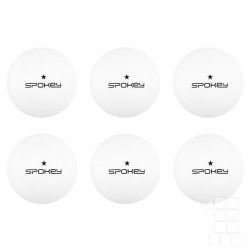 Spokey LERNER * Pingpongové míčky, 6 ks, bílé