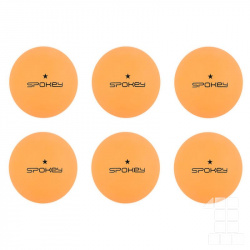Spokey LERNER * Pingpongové míčky, 6 ks, oranžové