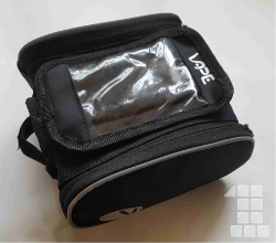 taška VAPE trojúhelník přední 2x s mobilem černá