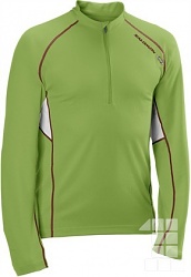 triko Salomon Trail Runner LS Zip M green