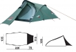 Spokey STRATUS Samorozkládací outdoorový paravan, UV 40, 195x100x85 cm limetový
