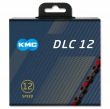 řetěz KMC X-12 DLC black/red 126 článků box