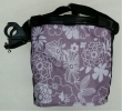 taška na řidítka klip AL rám fialová s květy